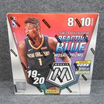 2019-20 Panini Mosaic Basketball Mega Box Reactive Blue 10 Packs (80 Car... - £89.78 GBP