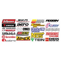 22 Large 5&quot; wide Racing Decals Stickers Drag Race NHRA Nascar High Quality Vinyl - £11.91 GBP