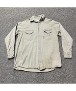 Rasco FR Flame Resistant Shirt Men XL Long Pearl Snap Button Down Long S... - $19.79