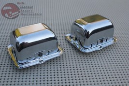 Impala Rear Quarter Chrome Ash Trays Bezels Chevelle GTO Cutlass Skylark Pontiac - £52.33 GBP
