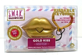 WowWee Sealed With a Kiss Kissable Keychain &quot;Gold Kiss&quot; New- Series 1 S.W.A.K - £4.48 GBP