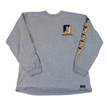 Vintage Quinnipiac Bobcats Long Sleeve Gray T Shirt Jansport Large USA  ... - $24.74