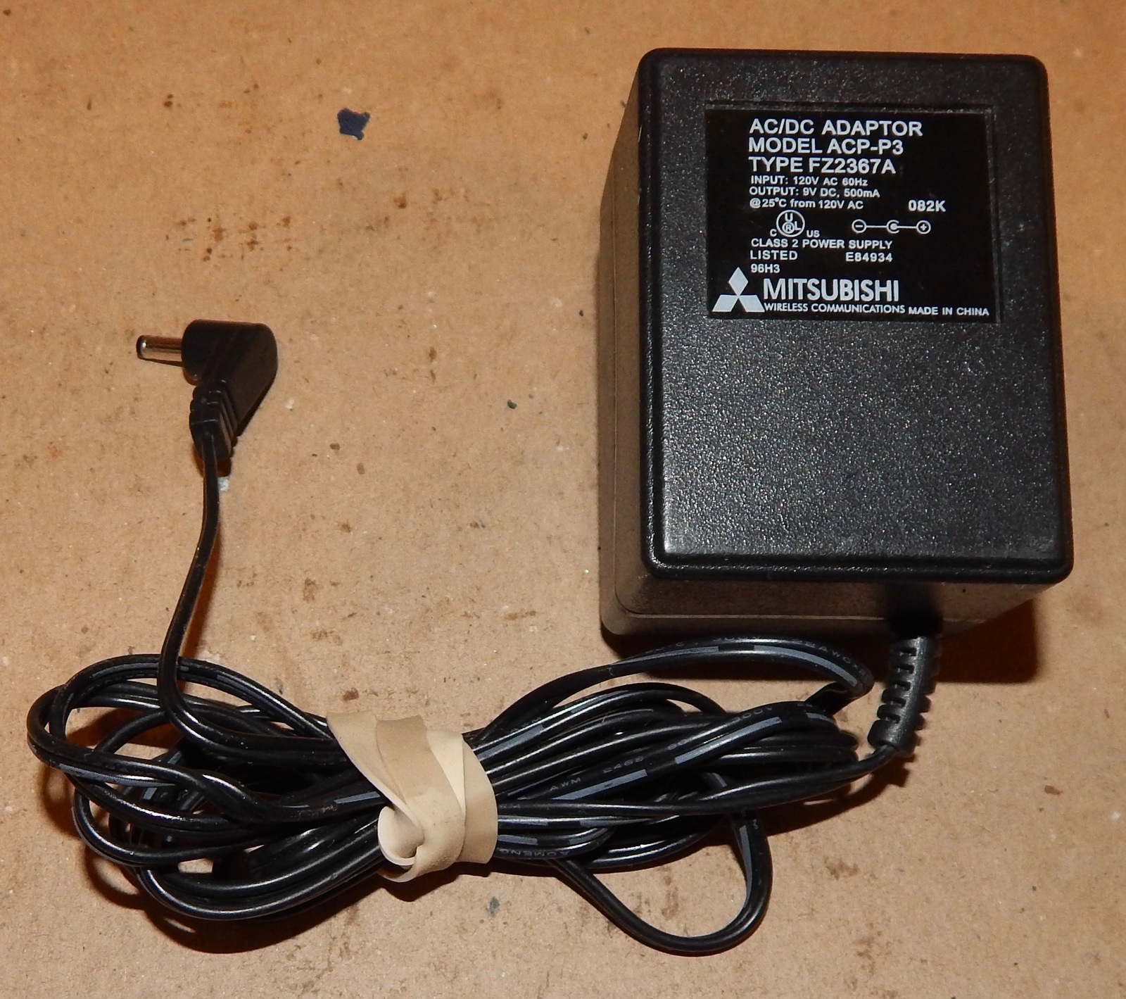 Genuine Mitsubishi ACP-P3 Power Supply Adapter FZ2367A Output 9V DC 500m... - $6.49