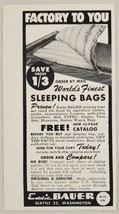 1960 Print Ad Eddie Bauer World&#39;s Finest Sleeping Bags Seattle,Washington - $9.28