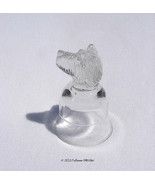 Original Clear Glass Dog Head Bell Shaped Jigger Figurine Vintage (NOT A... - £10.22 GBP