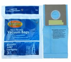 3 Bissell Vacuum Part 833 / Paper Bags 3267, 3PK, UPRIGHT6221 - $15.53 CAD