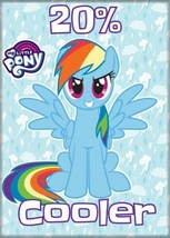 My Little Pony 20% Cooler Rainbow Dash Sitting Image Refrigerator Magnet UNUSED - £3.13 GBP