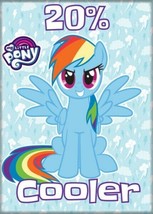 My Little Pony 20% Cooler Rainbow Dash Sitting Image Refrigerator Magnet UNUSED - £3.12 GBP