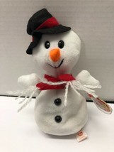 Ty SNOWBALL Snowman Beanie Babies Baby Plush Figure - $9.90