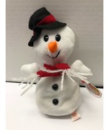 Ty SNOWBALL Snowman Beanie Babies Baby Plush Figure - $190.59 MXN