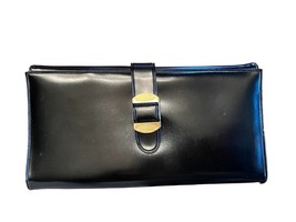 VTG Clutch Wallet Black Vinyl W Star Photos 1950S Elvis Heston Curtis He... - $535.15 MXN