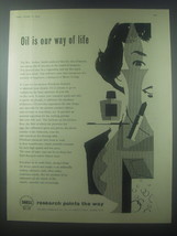 1954 Shell Oil Ad - Oil is our way of life - £14.76 GBP