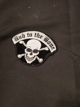 Bad To The Bone Skull Cross Bones Biker Patch - £1.51 GBP