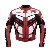 Yamaha Red Motorbike Racing Leather Jacket - £100.85 GBP+