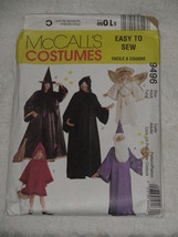 McCall&#39;s 9496 Costume Pattern Witch Angel Red Riding Hood Wizard Adult Size S-XL - £5.45 GBP