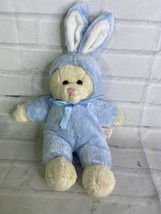 Dan Dee Bear Wearing Blue Easter Bunny Rabbit Outfit Plush Stuffed Anima... - £27.17 GBP