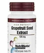NEW Nutribiotic Inc. Grapefruit Seed Extract Tablets 125 mg 100 tabs - £14.87 GBP
