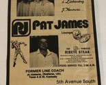 Pat James Lounge Vintage Print Ad Advertisement Alabama pa18 - $7.91