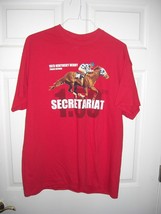 Size Medium Secretariat &quot;Track Record&quot; Red T-Shirt - New, Unworn, Mint Condition - £23.98 GBP