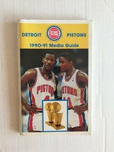  Detroit Pistons 1990-1991 Joe Dumars Isiah Thomas NBA Basketball Media Guide - £5.23 GBP