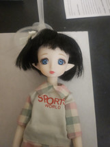 11 inch Elf  Doll with Bjd body DIY hand-made with new outfit Blue eyes Black... - $74.80