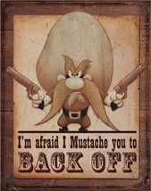 New Yosemite Sam Decorative Metal Tin Sign Made in USA Warner Brothers - $12.00