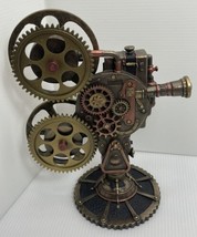 Steampunk Prop Film Projector Statue with LED Night Light Interesting Decor - $58.44