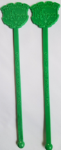 Lot of 2 Restaurant Le Frion Quebec Canada Swizzle Sticks Green, Pre-owned - £6.23 GBP