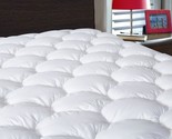 Mattress Pad King Size, Cooling Mattress Topper Cover, Protector, White,... - £43.80 GBP