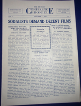 Vintage Detroit Conference Chronicle Sodalists Demand Decent Films 1932 - £5.49 GBP