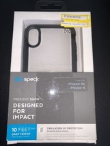 NEW Authentic Speck Presidio SHOW Protection Case for iPhone X &amp; XS Black Clear - £8.03 GBP