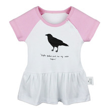 Night Gathers My Watch Begins Funny Newborn Baby Dress Infant Cotton Clothes - £10.43 GBP