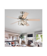 Warehouse of Tiffany CFL-8428REMO-SN Mari Indoor Remote Controlled Ceili... - $438.21