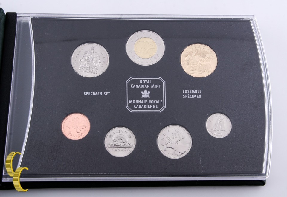 2002 Canada Specimen 7 pc Coin Set Royal Canadian Mint (BU) Condition Item image 2