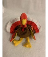 TY Beanie Babies -rare-1996 gobbles the turkey ty beanie baby great cond... - £15.56 GBP