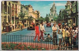 Florida Postcard Orlando Disney Main Street USA  - £1.67 GBP