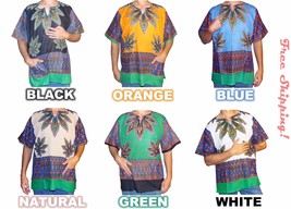 SALE Mens Cannabis Marijuana Leaf Dashiki Shirt 100% Cotton by American ... - £11.01 GBP