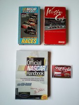 2 Nascar VHS, Official Handbook &amp; Coca Cola CD Roms Collection - £12.01 GBP