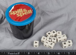 Vintage Spill and Spell Crossword Dice Game ajd - £37.09 GBP