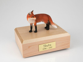 Fox Wildlife Figurine Funeral Pet Cremation Urn Available in 3 Colors &amp; ... - £136.21 GBP+