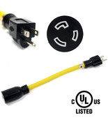 UL Twist Lock Cord Adapter Pigtail 5-15P Plug Male to L5-20R Receptacle ... - €12,04 EUR
