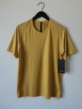 NWT LULULEMON OCNA/WHYL Yellow Metal Vent Tech SS 2.0 Top Shirt Men&#39;s Large - £61.83 GBP