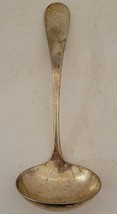 Vintage Gorham Co Silverplate 7 1/4&quot; Serving Ladle Utensil Engraved Handle - $8.91