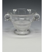 Duncan Miller Teardrop Mayonnaise Bowl or Sugar Clear Glass 4&quot; x 3” Handles - $19.31