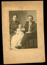 Vintage Cabinet Photo Proctor Studio Huntington West Virginia Family Portrait - £15.82 GBP