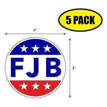5pc -4" x 4" FJB Sticker Decal Humor Funny BIDEN Let's Go Brandon VG0013 - $6.53