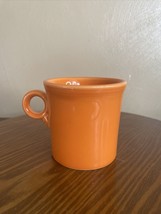 Vintage Homer Laughlin HLC Fiesta Coffee Mug Orange With Ring Handle - $4.99