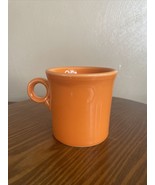 Vintage Homer Laughlin HLC Fiesta Coffee Mug Orange With Ring Handle - $94.99 MXN