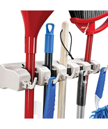 Mop and Broom Holder Wall Mount - Garage Storage Systems with 5 Slots, 6... - $21.92