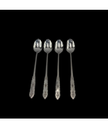 4 Oneida Distinction Deluxe FLORAL BOUQUET Stainless Salad Tea Spoons - $368.88 MXN